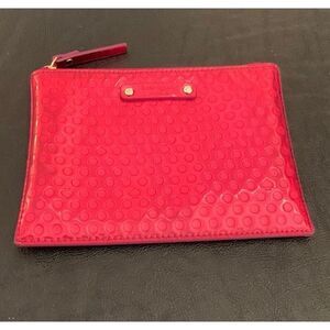 Kate Spade Red Little Shiloh Clutch Beale Street Zip Pouch
